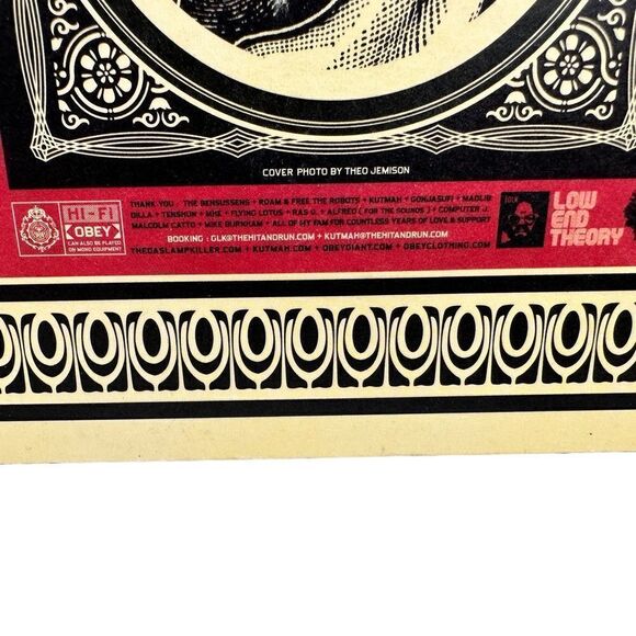 The Gaslamp Killer ‎Box Set 2008 Obey Records CD & 7in Shepard Fairey - Picture 8 of 8